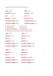 English Worksheet: Simple WH questions
