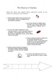 English worksheet: The History of Candies