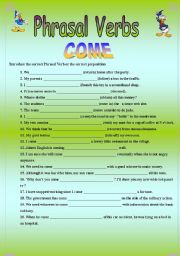 English Worksheet: Phrasal Verbs 