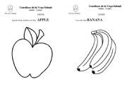 English Worksheet: the fruits