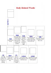 English Worksheet: Body-related words