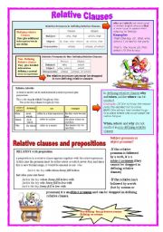 English Worksheet: Relative clauses