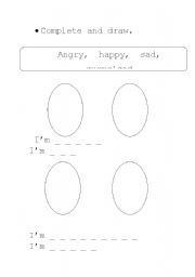 English worksheet: feelings