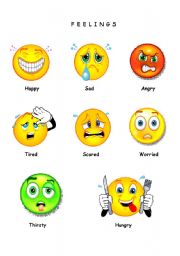 English Worksheet: feelings