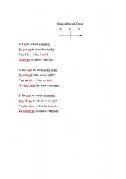 English Worksheet: present tense