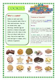 English Worksheet: Cookies