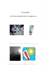 English worksheet: weather