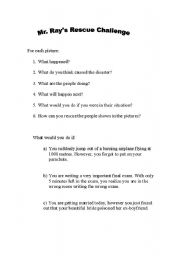 English Worksheet: Rescue Challenge