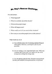 English worksheet: Rescue Challenge