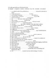 English Worksheet: Confusable Words