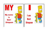 English Worksheet: My - I Bart