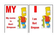 English worksheet: My - I Bart