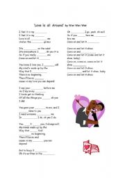 English worksheet: Love is All Around