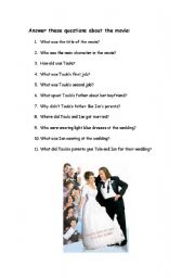 English Worksheet: My Big Fat Greek Wedding