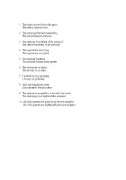 English worksheet: Not only but also - some practice sentences