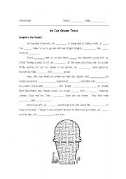 English worksheet: An Ice Cream Treat