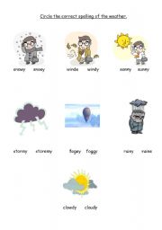 English Worksheet: Weather