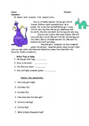 English Worksheet: have/has got