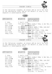 English Worksheet: PRESENT SIMPLE