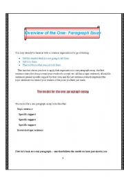 writing one-paragraph essay