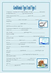 English Worksheet: type 0   or type 1