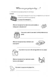 English worksheet: Im going to...