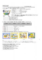 English worksheet: exam
