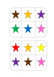 English Worksheet: Bingo Colours