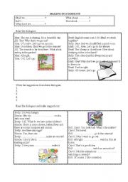 English Worksheet: Making Suggestions