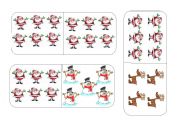 English Worksheet: Christmas Domin