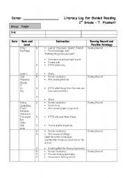 English Worksheet: guided reading