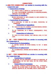 English Worksheet: CONNECTIVES