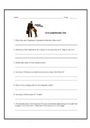 English Worksheet: Comprehension questions on The Pursuit of Happyness