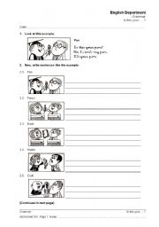 English Worksheet: Grammar. Is this your... ?