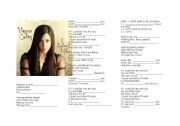 English worksheet: Vanessa Carlton: aThousand Miles