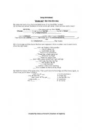 English worksheet: Song Worksheet: Whats Up? (By 4 Non Blondes) 