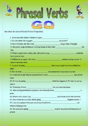 English Worksheet: Phrasal Verbs 