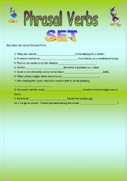 English Worksheet: Phrasal Verbs 