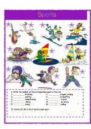 English Worksheet: Sports 4/4