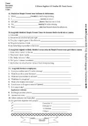 English worksheet: an axam