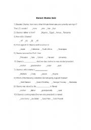 English Worksheet: barack obama