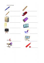 English Worksheet: Office Supplies