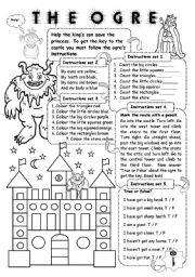 English Worksheet: The ogre