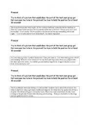 English worksheet: Freeze! 