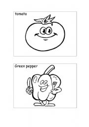 English Worksheet: vegetables