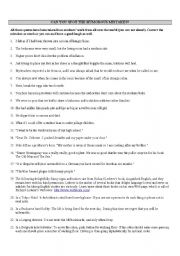 English Worksheet: Humorous confusing words and errors
