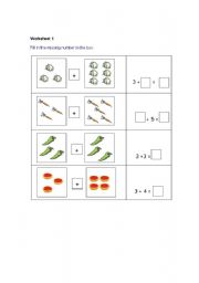 English Worksheet: Addition