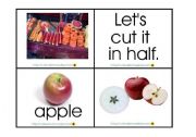 English worksheet: Cut the fruit