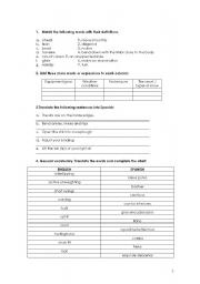 English Worksheet: Skiing vocabulary