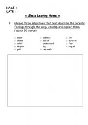 English Worksheet: 